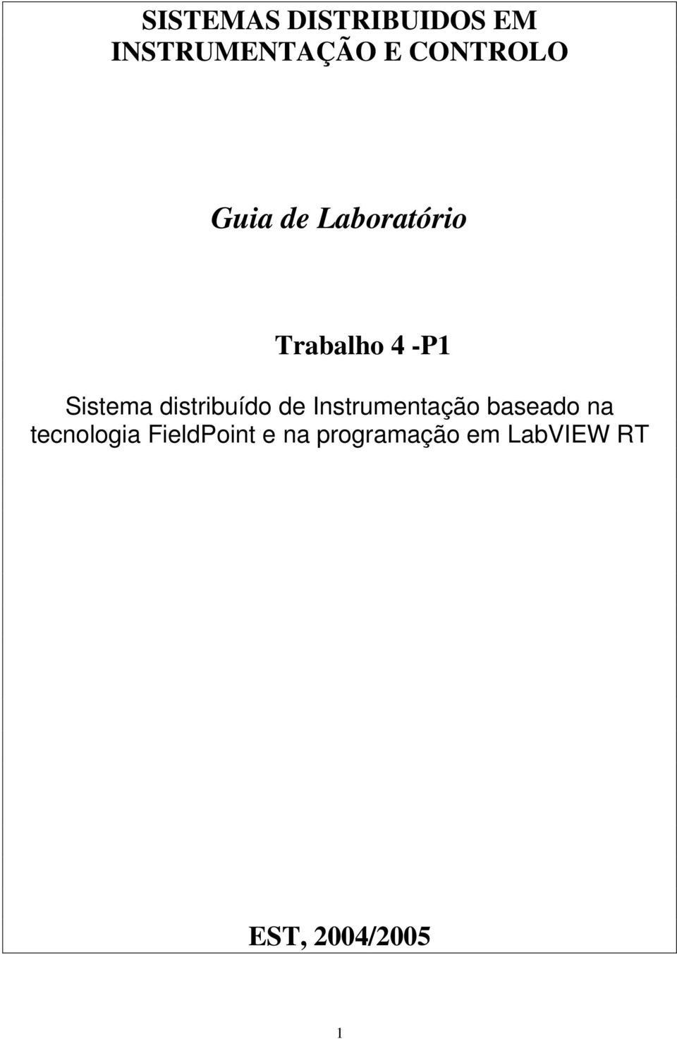 distribuído de Instrumentação baseado na