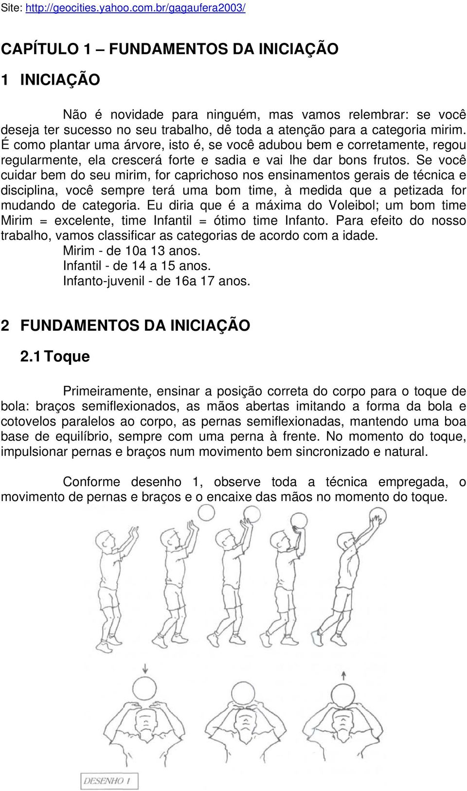 Se você cuidar bem do seu mirim, for caprichoso nos ensinamentos gerais de técnica e disciplina, você sempre terá uma bom time, à medida que a petizada for mudando de categoria.