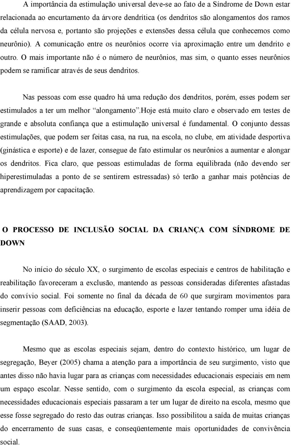 O mais importante não é o número de neurônios, mas sim, o quanto esses neurônios podem se ramificar através de seus dendritos.