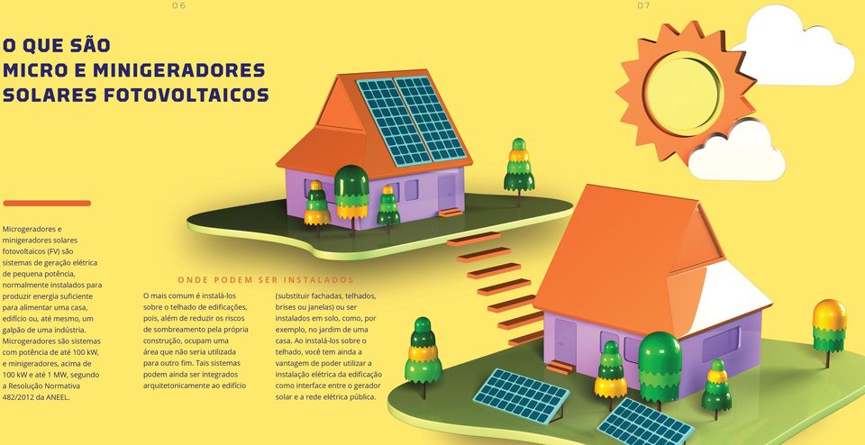 Para participar do Sistema de Compensação de Energia (leia mais na página 10), você deve projetar seu microgerador fotovoltaico de modo que ele atenda à necessidade energética de sua edificação na
