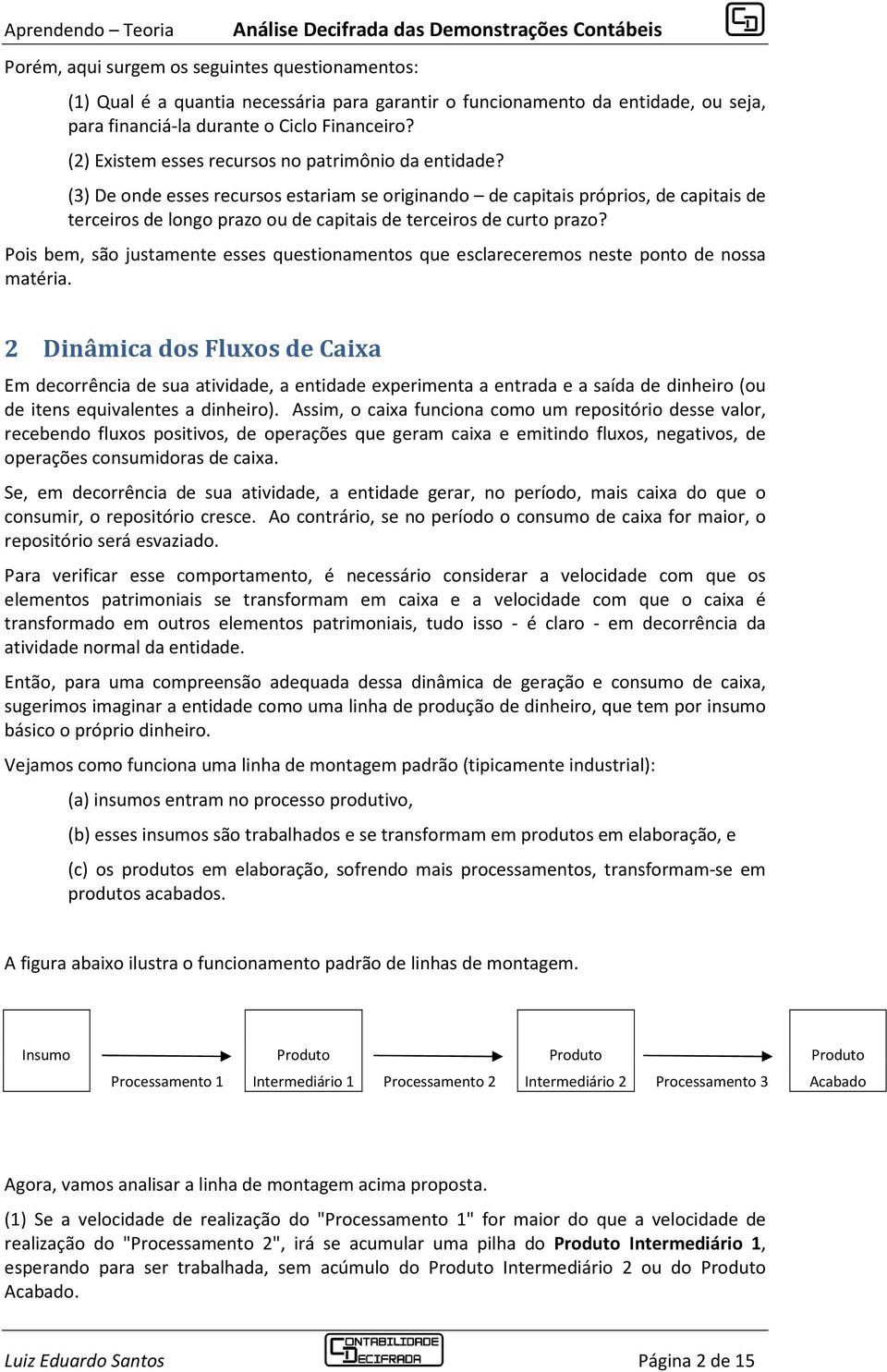 (3) De onde esses recursos estariam se originando de capitais próprios, de capitais de terceiros de longo prazo ou de capitais de terceiros de curto prazo?