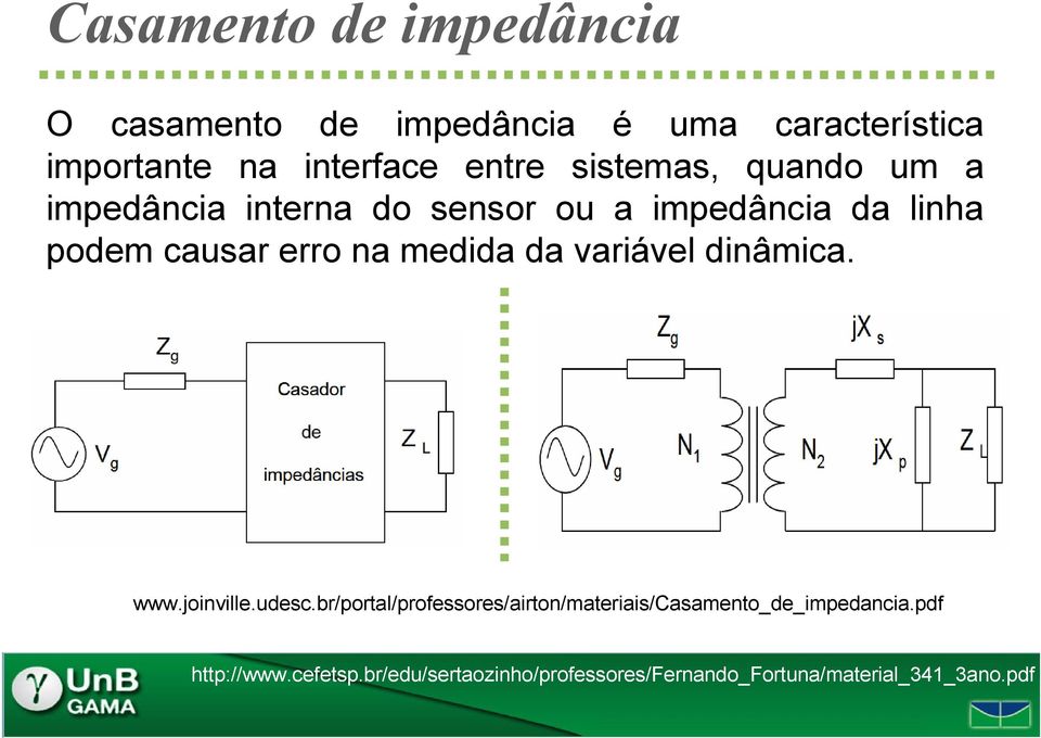 medida da variável dinâmica. www.joinville.udesc.