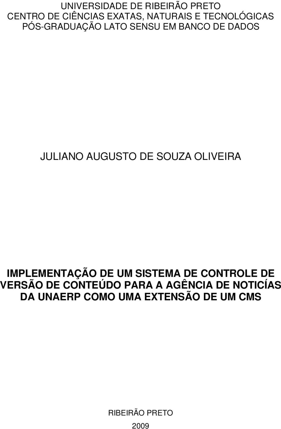 SOUZA OLIVEIRA IMPLEMENTAÇÃO DE UM SISTEMA DE CONTROLE DE VERSÃO DE CONTEÚDO