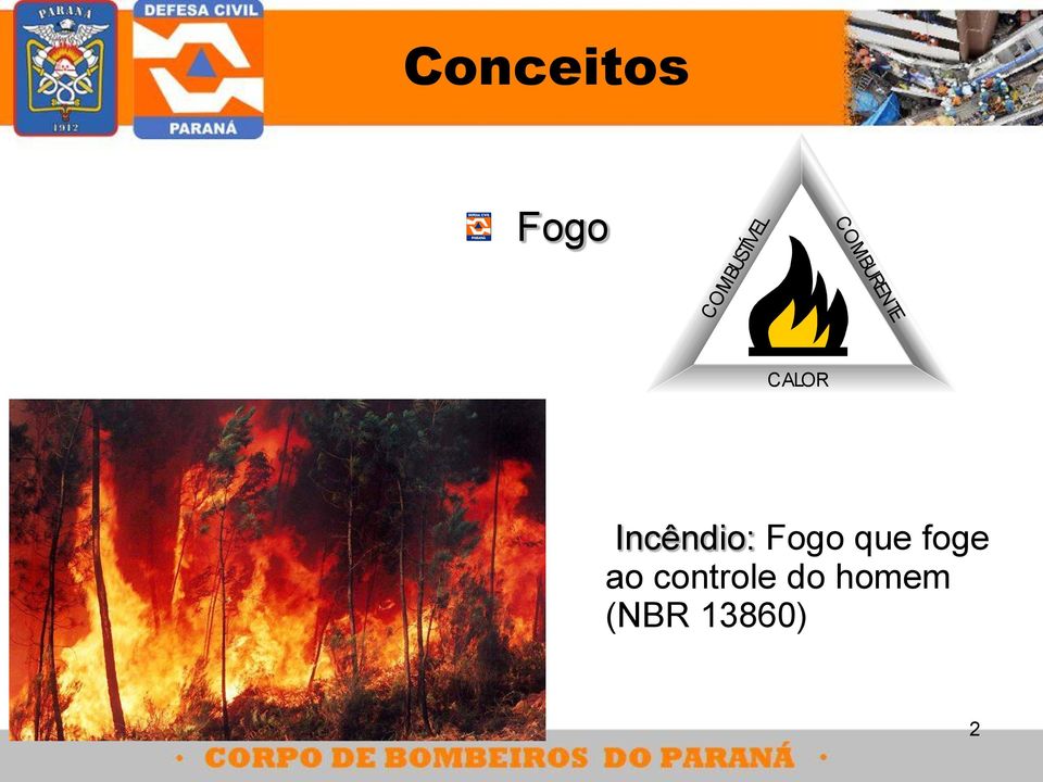 Fogo que foge ao controle do