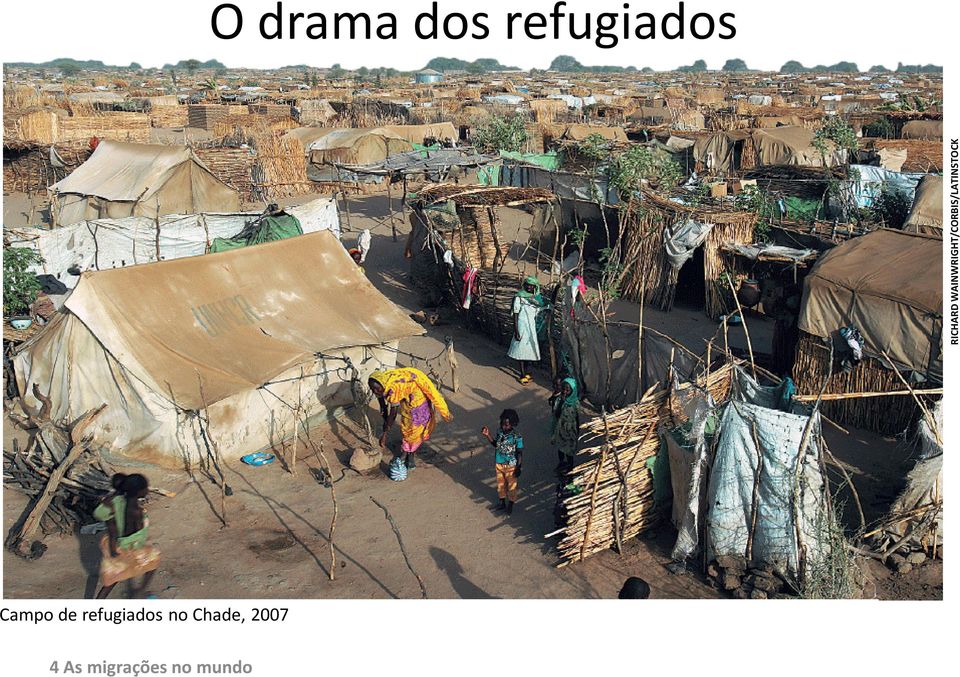 O drama dos refugiados Campo