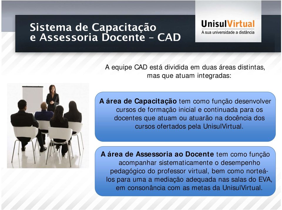 dos cursos ofertados pela UnisulVirtual.