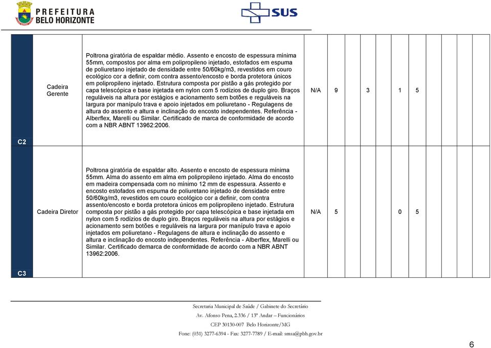 a definir, com contra assento/encosto e borda protetora únicos em polipropileno injetado.