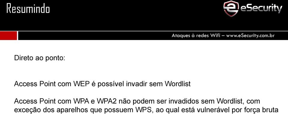 WPA2 não podem ser invadidos sem Wordlist, com exceção