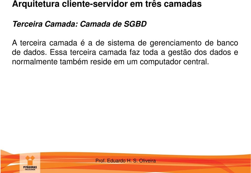 gerenciamento de banco de dados.