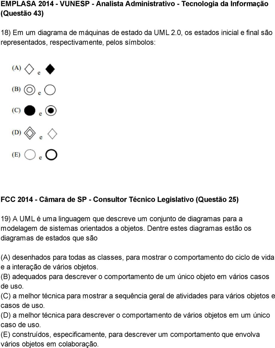 de diagramas para a modelagem de sistemas orientados a objetos.