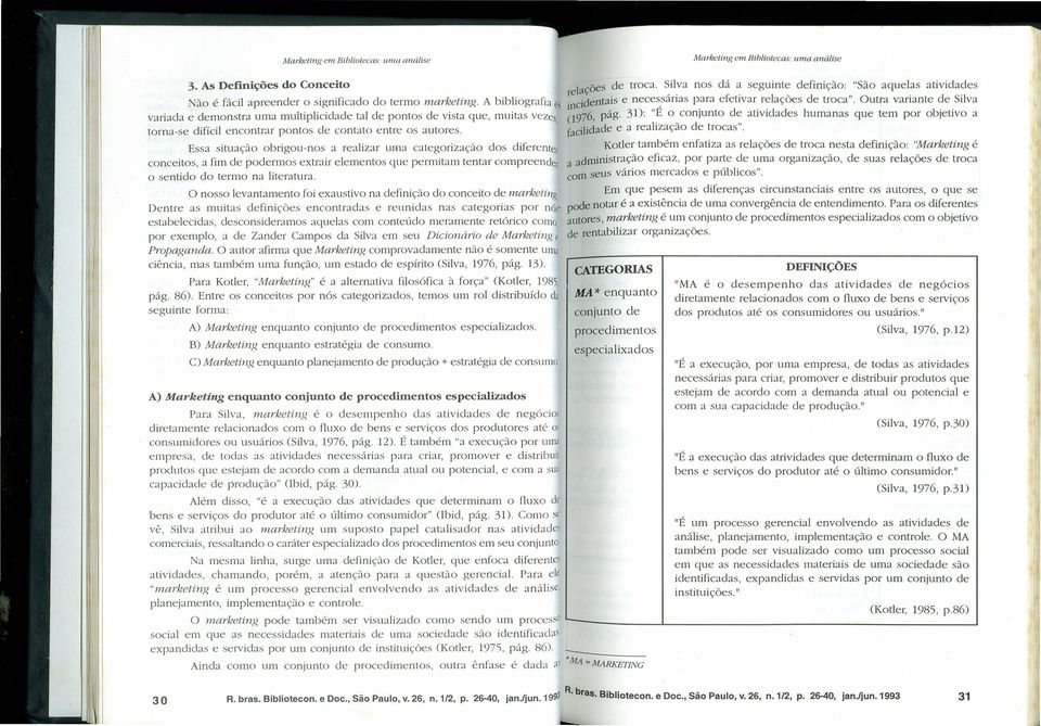 A bibliografia é' ~976, pág. 31): "É o_conjunto d: atividads humanas qu tm por objtivo a variada dmonstra uma multiplicidad tal d pontos d vista qu, muitas vz, facilidad a ralização d trocas.