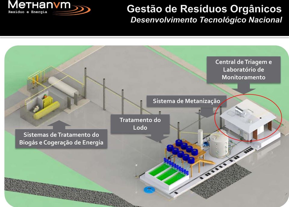 Biogás e Cogeração de Energia Tratamento do Lodo