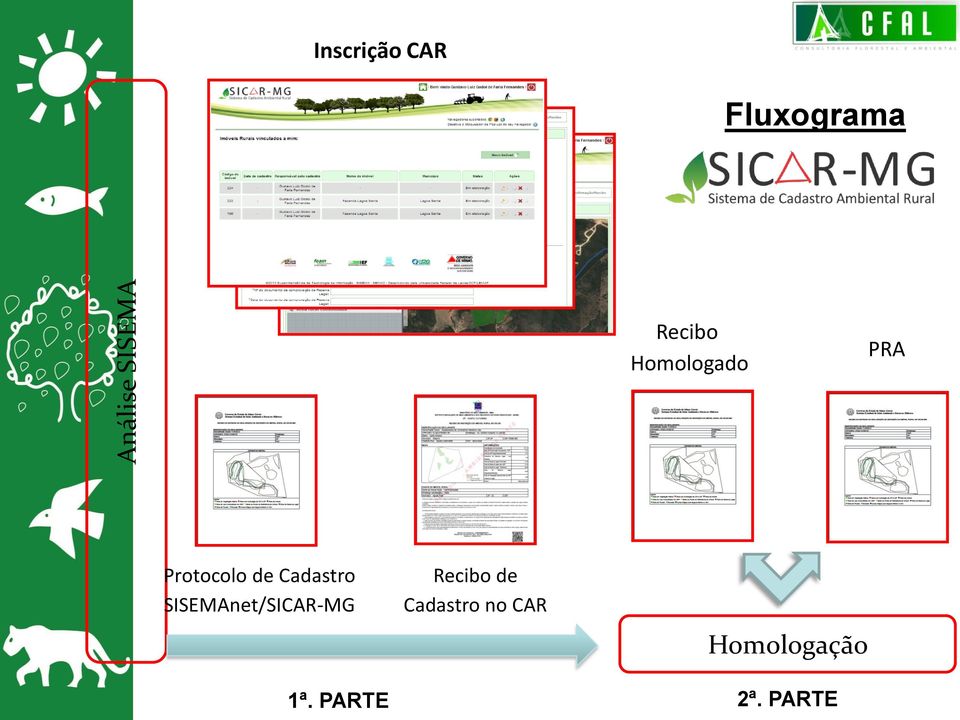 Cadastro SISEMAnet/SICAR-MG 1ª.