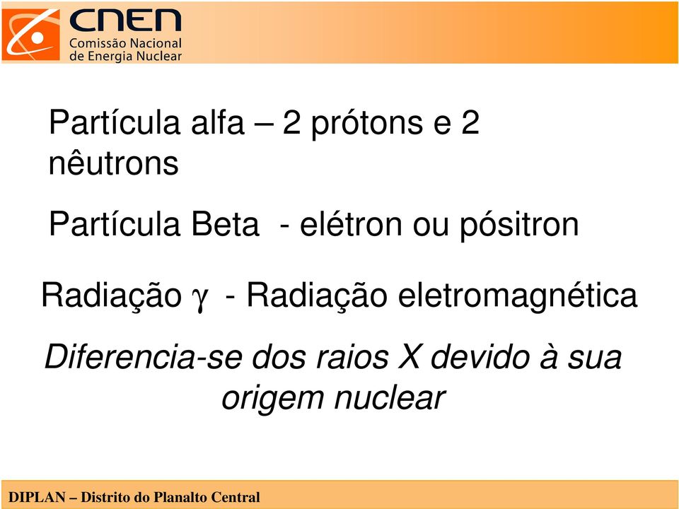 Radiação γ - Radiação eletromagnética