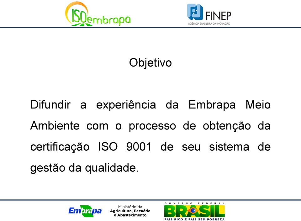 de obtenção da certificação ISO 9001