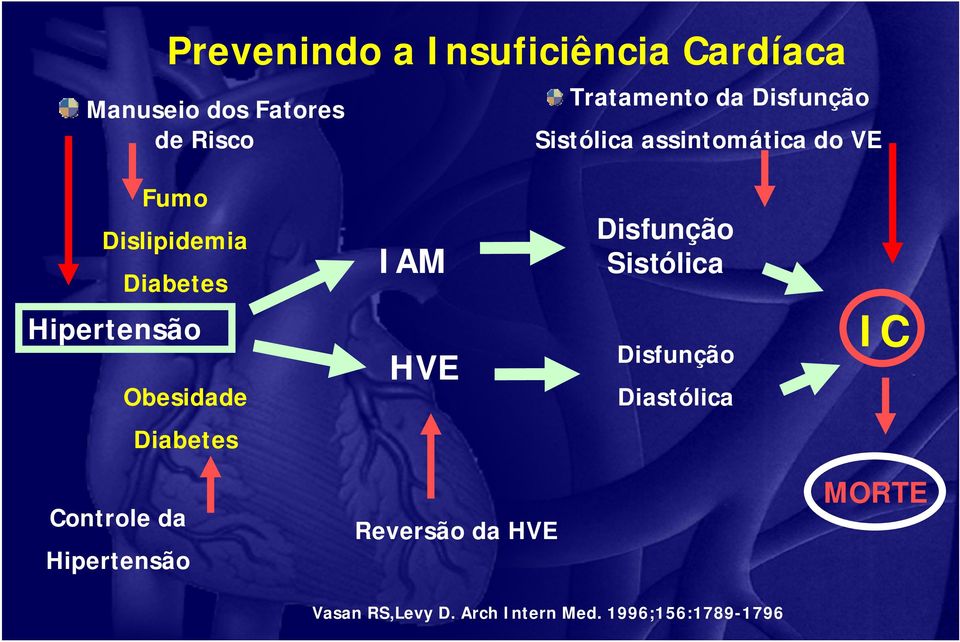 Sistólica Hipertensão Obesidade HVE Disfunção Diastólica IC Diabetes Controle da