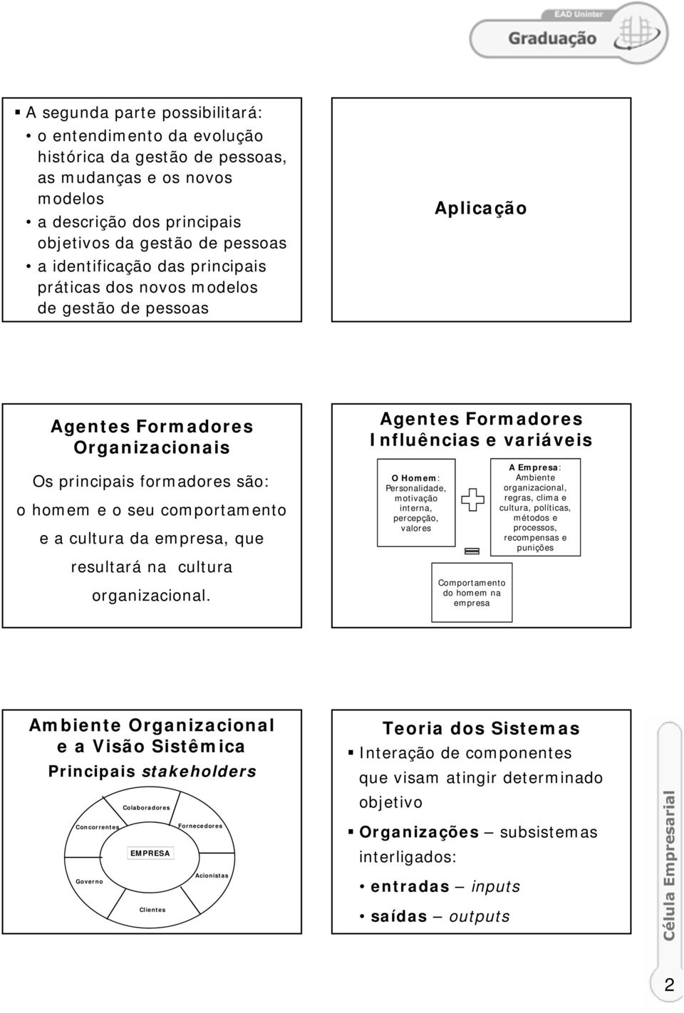 resultará na cultura organizacional.