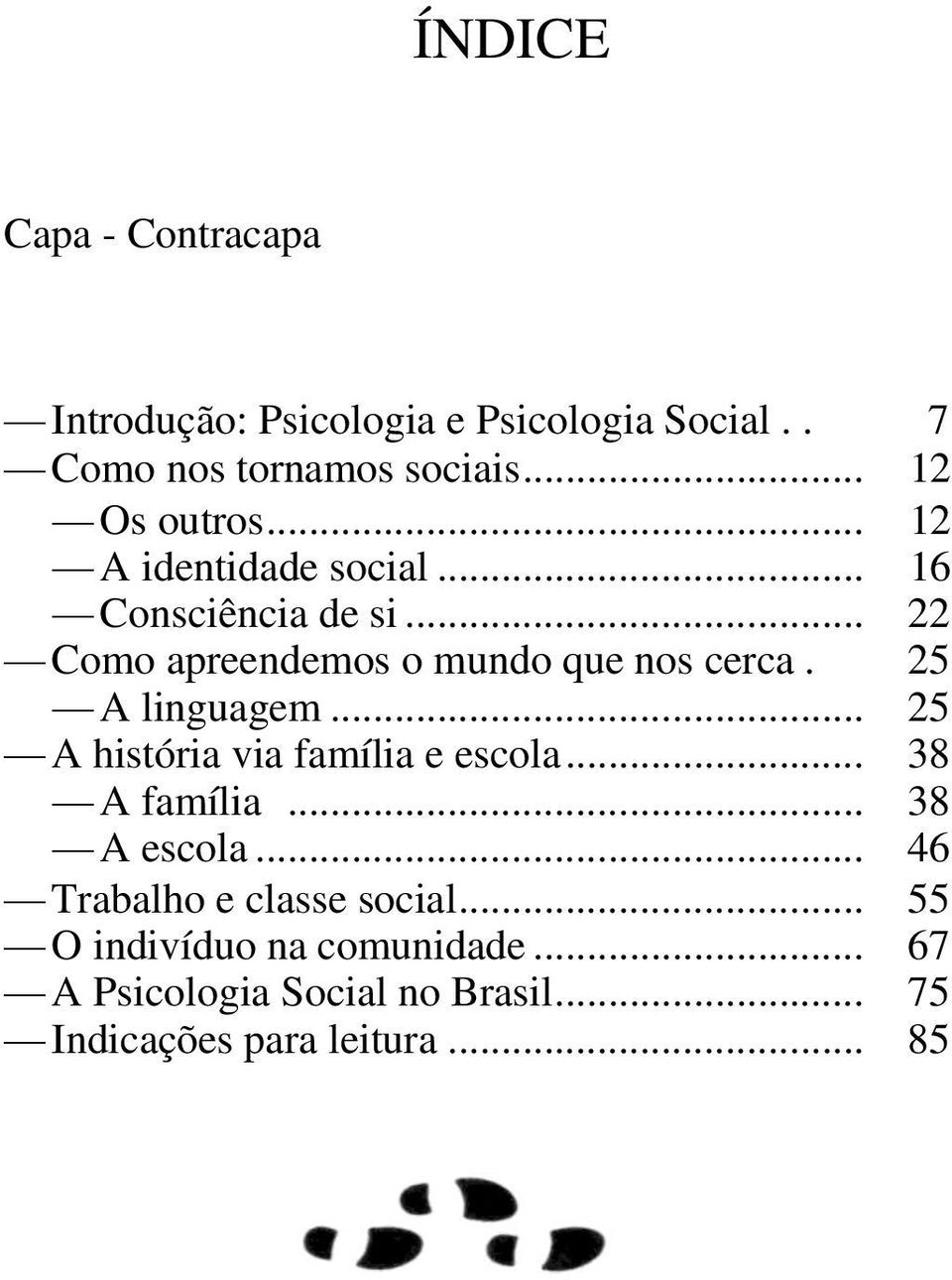 .. 22 Como apreendemos o mundo que nos cerca. 25 A linguagem... 25 A história via família e escola.