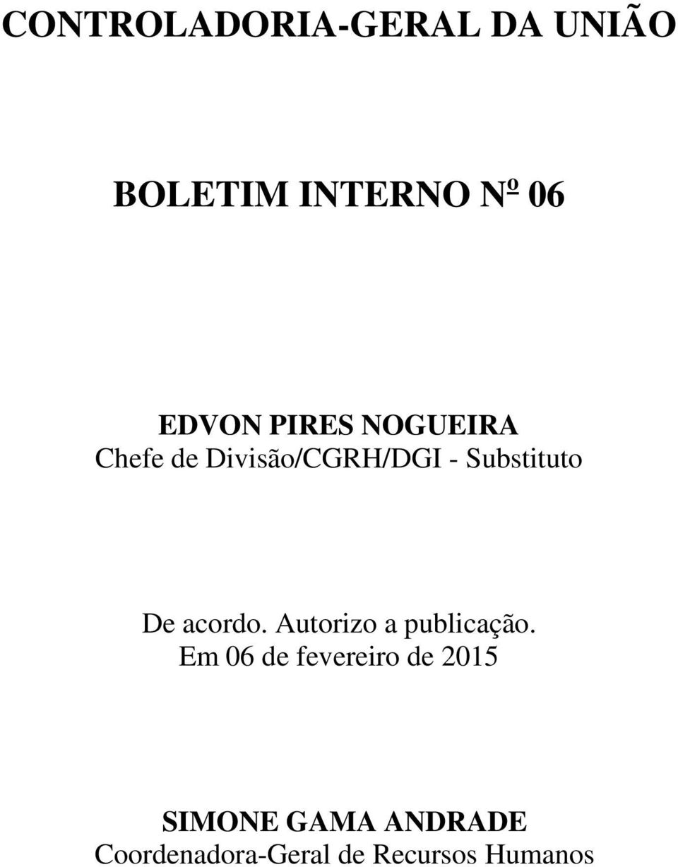 acordo. Autorizo a publicação.