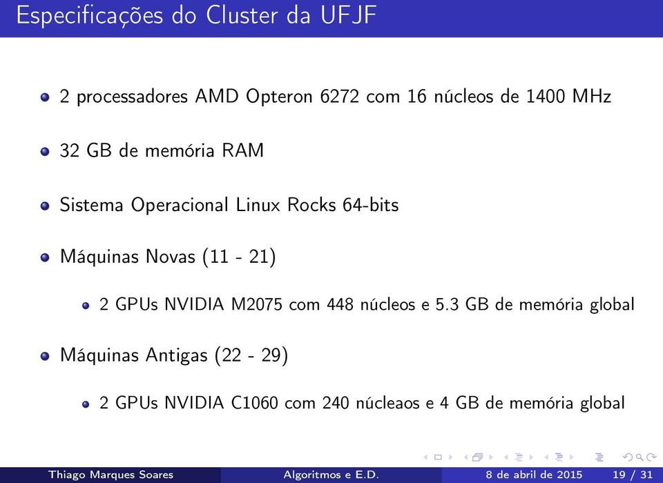 M2075 com 448 núcleos e 5.