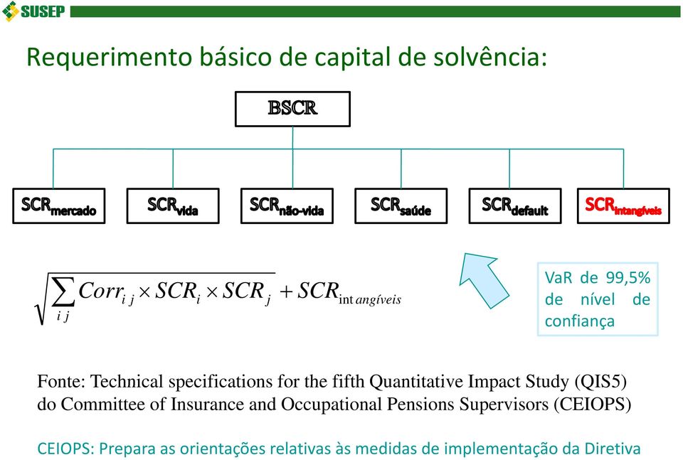 Quantitative Impact Study (QIS5) do Committee of Insurance and Occupational Pensions