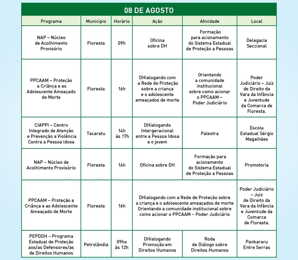 Juiz de Direito da Vara da Infância e Juventude da Comarca de.