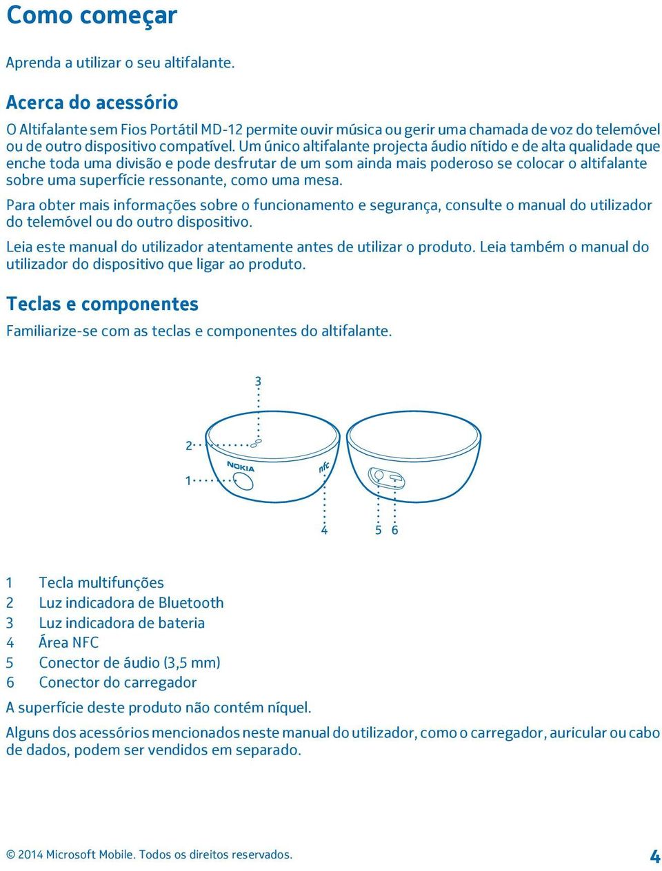 Um único altifalante projecta áudio nítido e de alta qualidade que enche toda uma divisão e pode desfrutar de um som ainda mais poderoso se colocar o altifalante sobre uma superfície ressonante, como