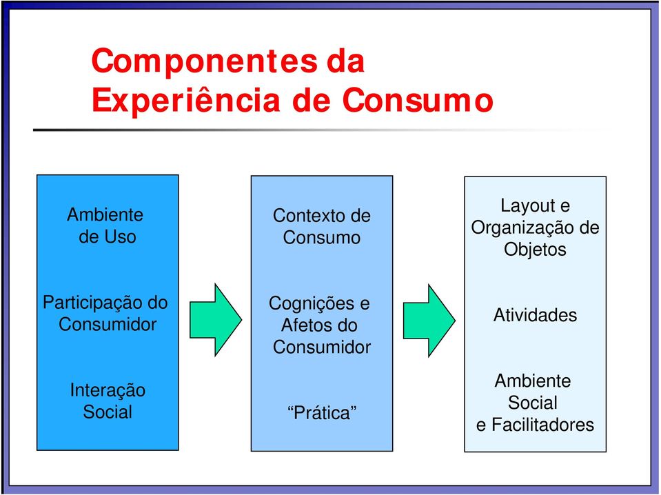 Participação do Consumidor Interação Social Cognições e