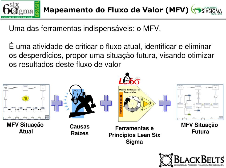 propor uma situação futura, visando otimizar os resultados deste fluxo de valor MFV