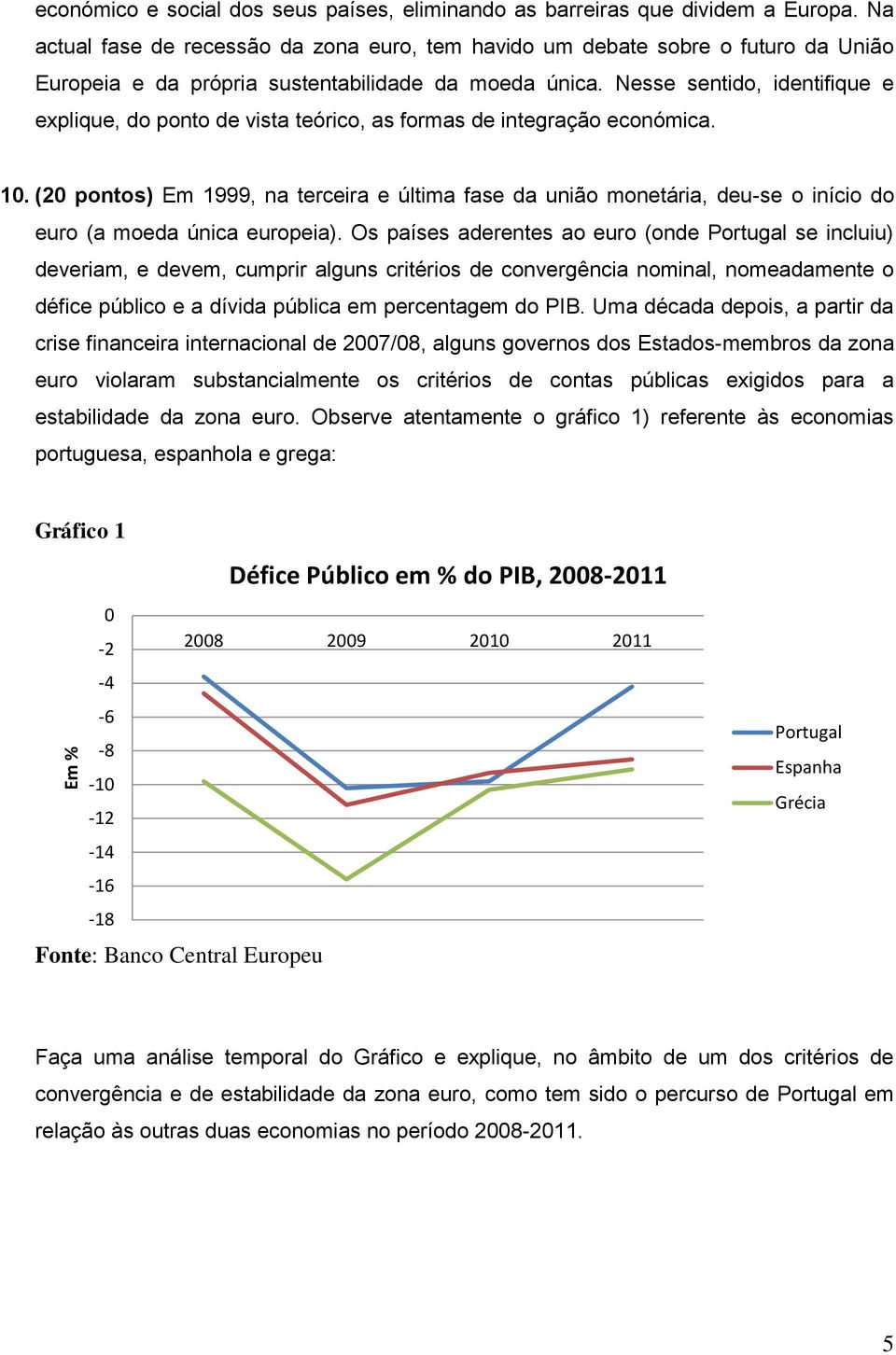 Nesse sentido, identifique e explique, do ponto de vista teórico, as formas de integração económica. 10.