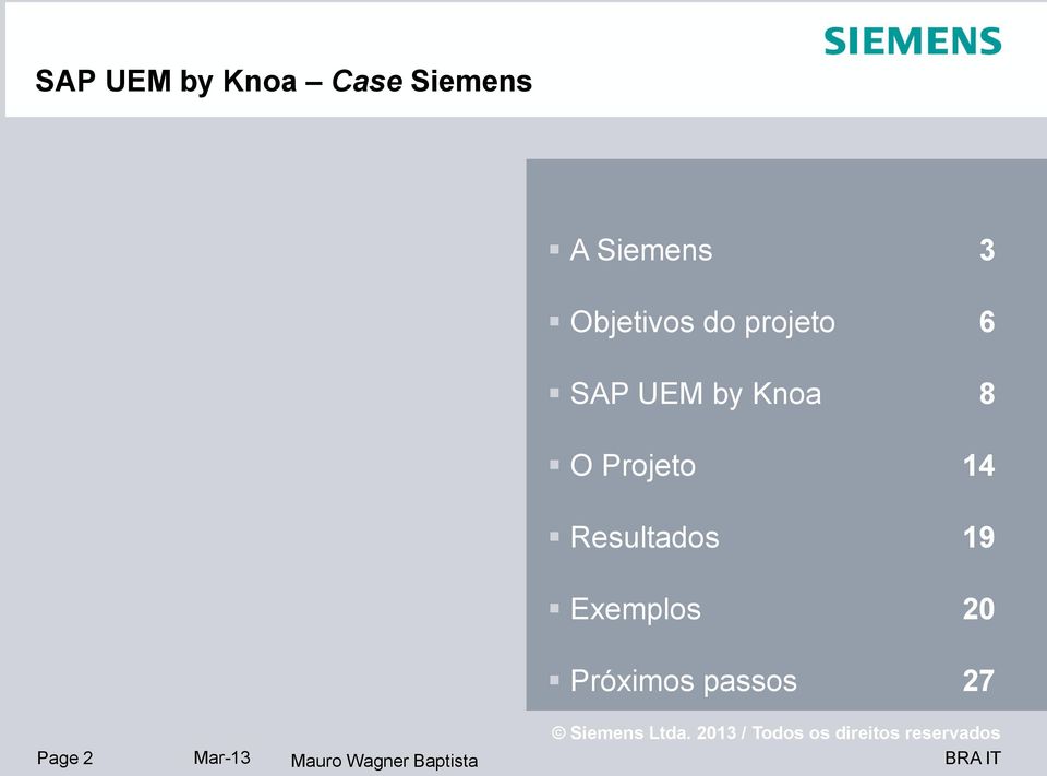 UEM by Knoa 8 O Projeto 14