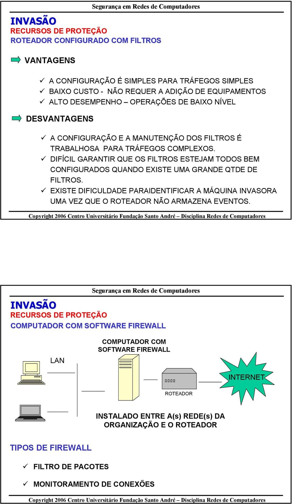 DIFÍCIL GARANTIR QUE OS FILTROS ESTEJAM TODOS BEM CONFIGURADOS QUANDO EXISTE UMA GRANDE QTDE DE FILTROS.