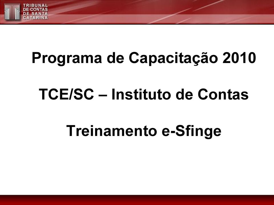 TCE/SC Instituto