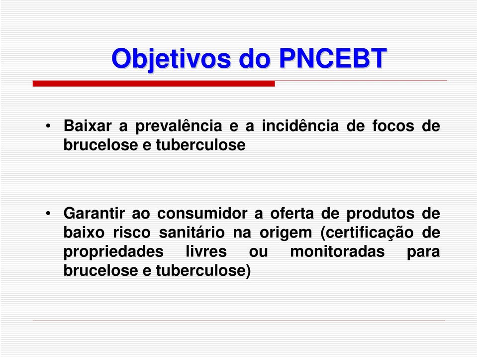 oferta de produtos de baixo risco sanitário na origem