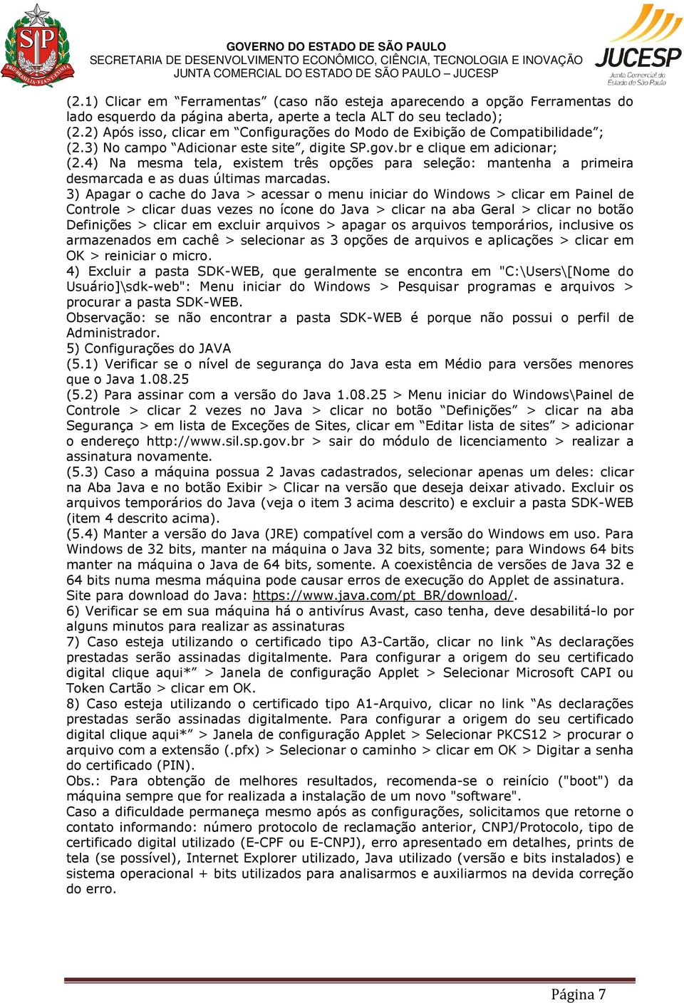 4) Na mesma tela, existem três opções para seleção: mantenha a primeira desmarcada e as duas últimas marcadas.