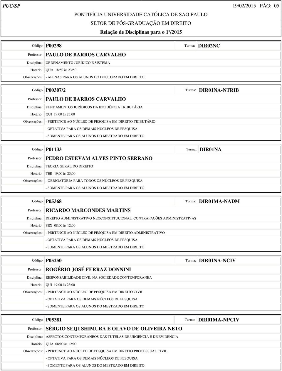 PINTO SERRANO Disciplina: TEORIA GERAL DO DIREITO Código P05368 Professor: RICARDO MARCONDES MARTINS -NADM Disciplina: DIREITO ADMINISTRATIVO NEOCONSTITUCIONAL: CONTRAFAÇÕES ADMINISTRATIVAS Horário: