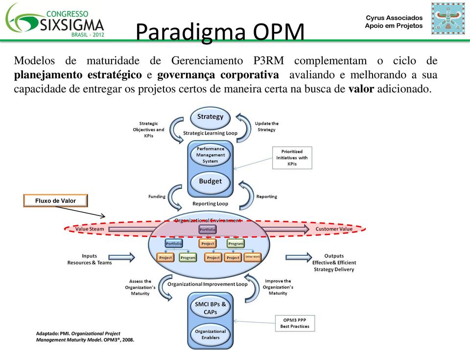 capacidade de entregar os projetos certos de maneira certa na busca de valor adicionado.