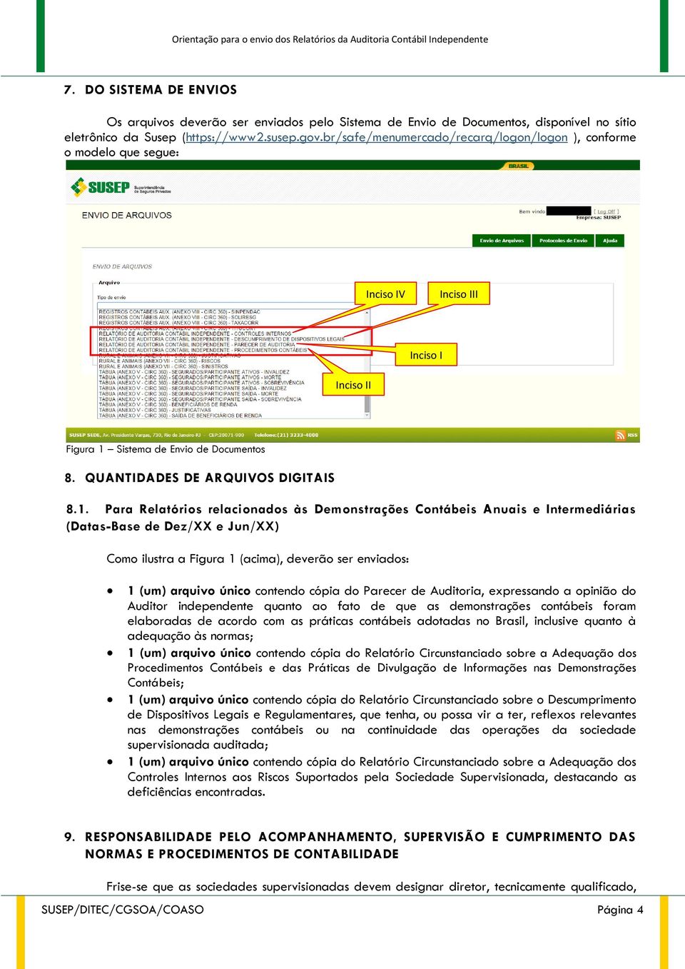 Sistema de Envio de Documentos 8. QUANTIDADES DE ARQUIVOS DIGITAIS 8.1.