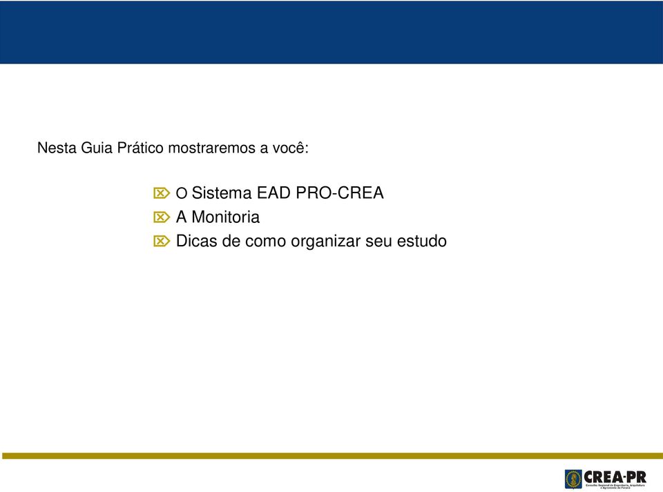 Sistema EAD PRO-CREA A