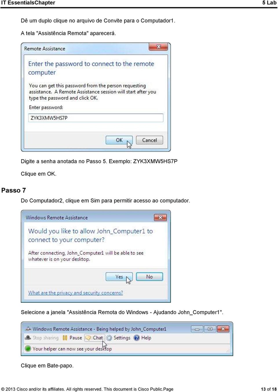 Passo 7 Do Computador2, clique em Sim para permitir acesso ao computador.