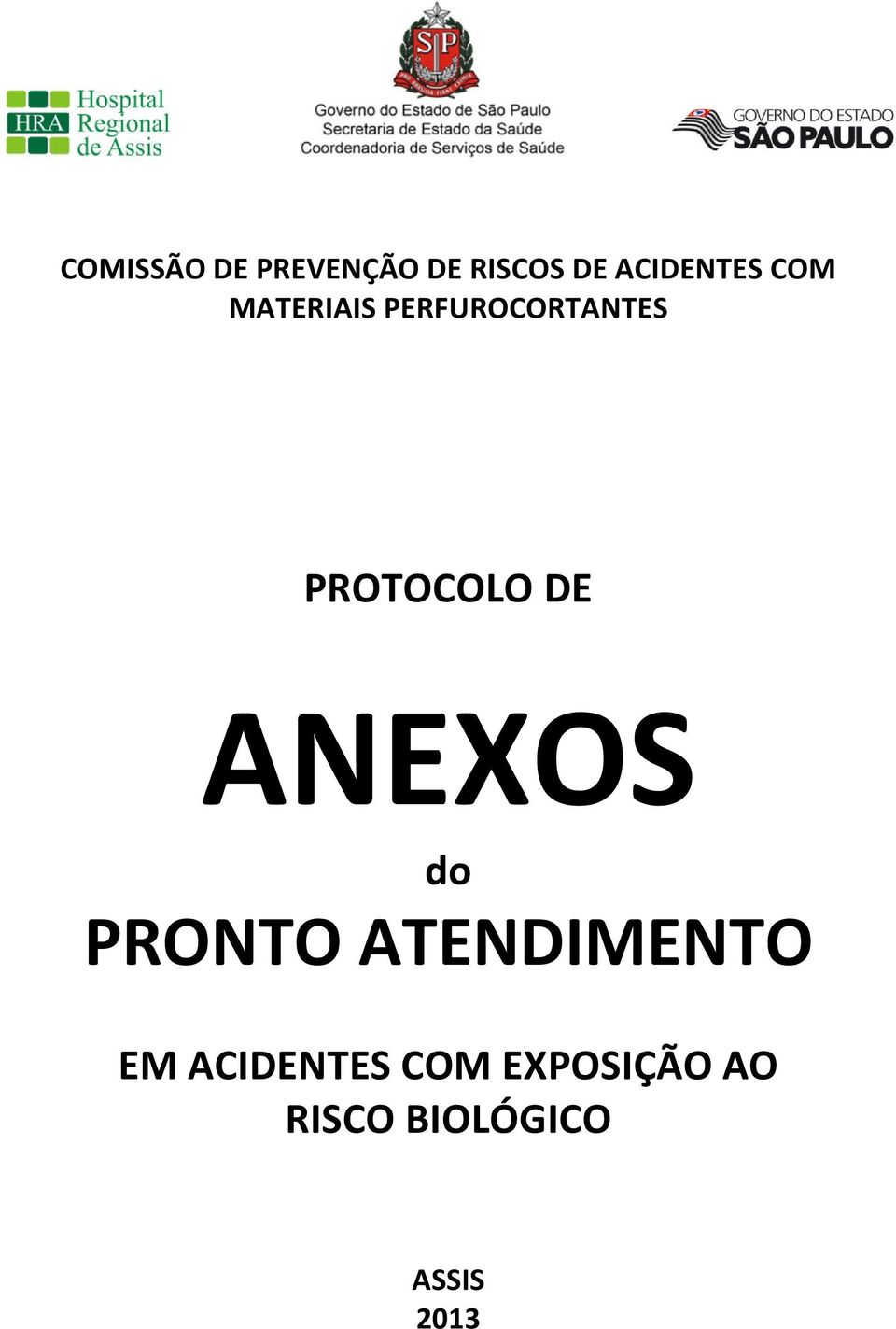 PROTOCOLO DE ANEXOS do PRONTO ATENDIMENTO