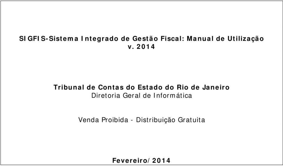 2014 Tribunal de Contas do Estado do Rio de