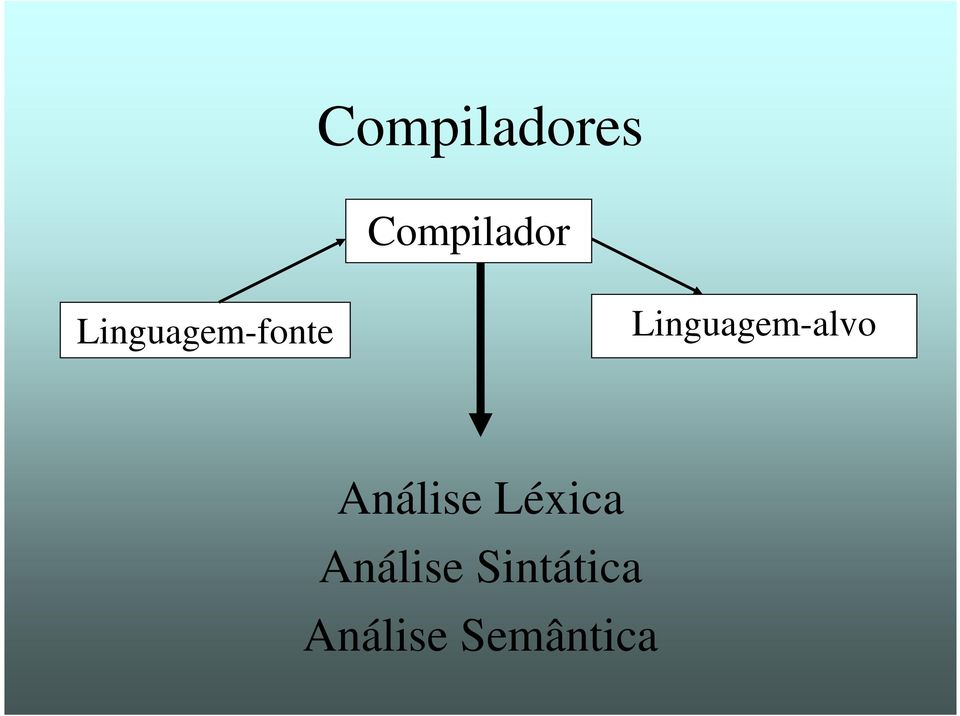 Linguagem-alvo Análise