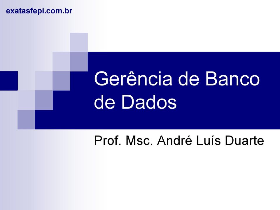 Banco de Dados