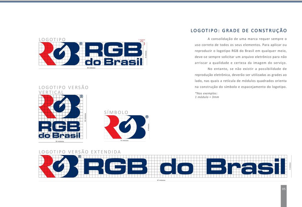 Para aplicar ou reproduzir o logotipo RGB do Brasil em qualquer meio, deve-se sempre solicitar um arquivo eletrônico para não arriscar a qualidade e certeza da imagem do