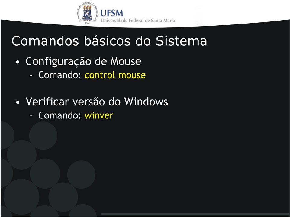 control mouse Verificar versão do