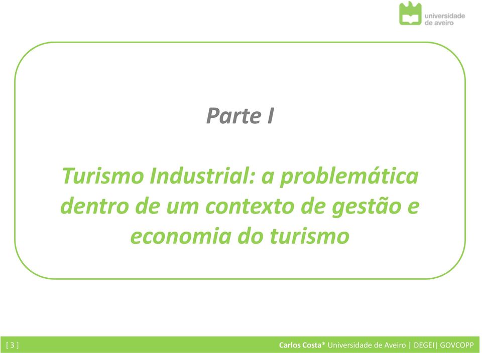 gestão e economia do turismo [ 3]