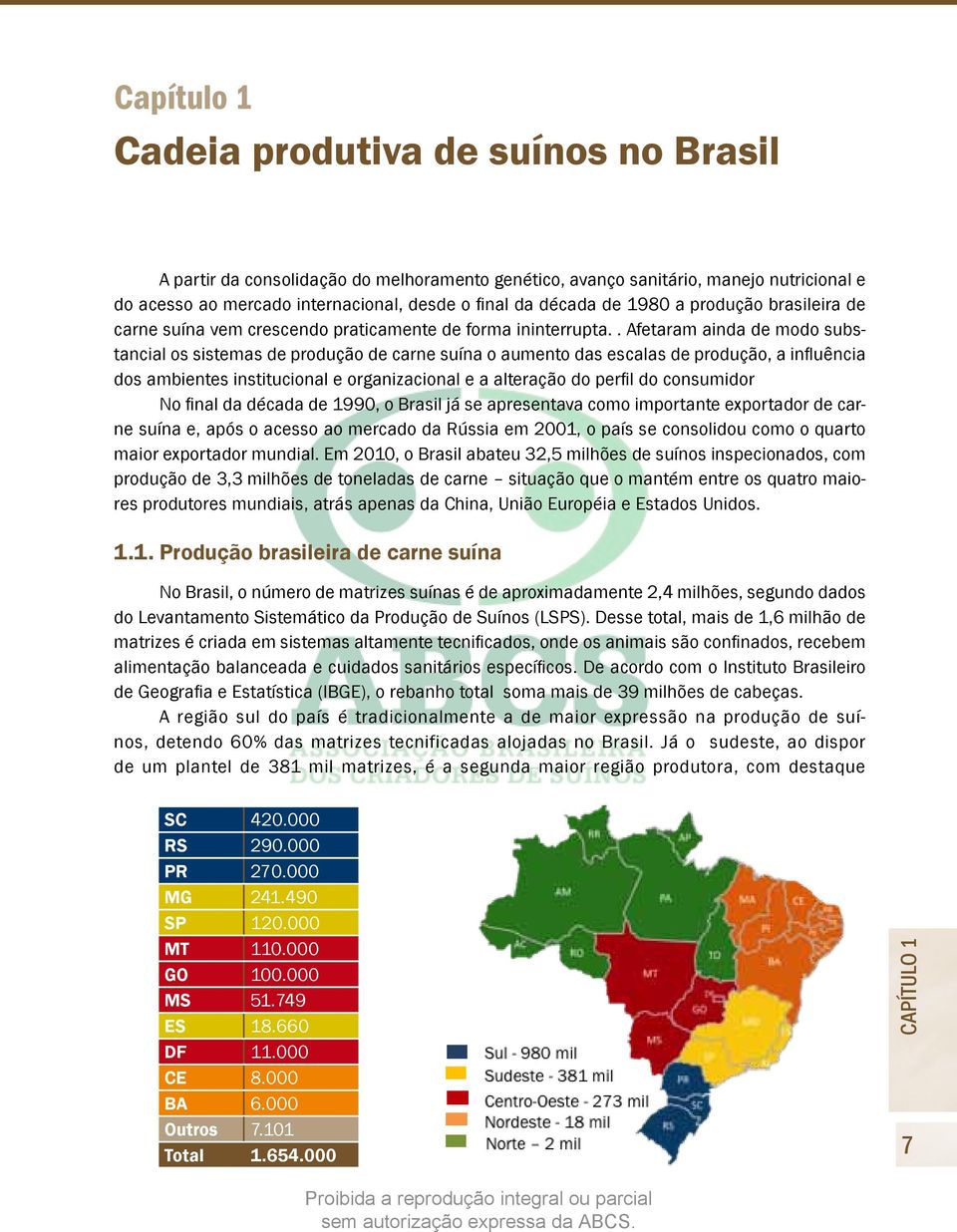 . Afetaram ainda de modo substancial os sistemas de produção de carne suína o aumento das escalas de produção, a influência dos ambientes institucional e organizacional e a alteração do perfil do