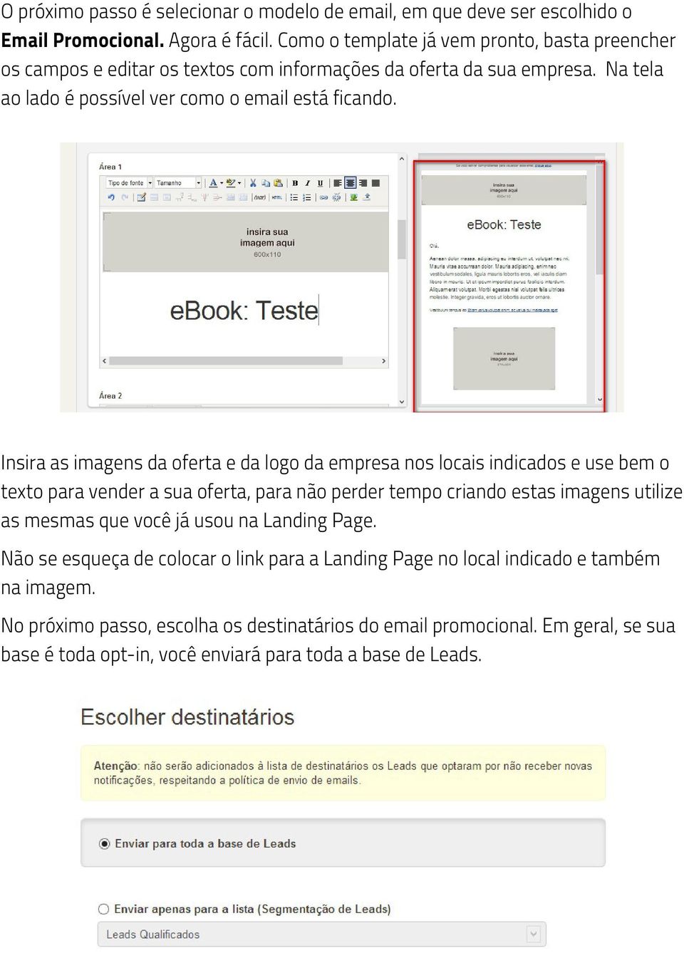 Insira as imagens da oferta e da logo da empresa nos locais indicados e use bem o texto para vender a sua oferta, para não perder tempo criando estas imagens utilize as mesmas que