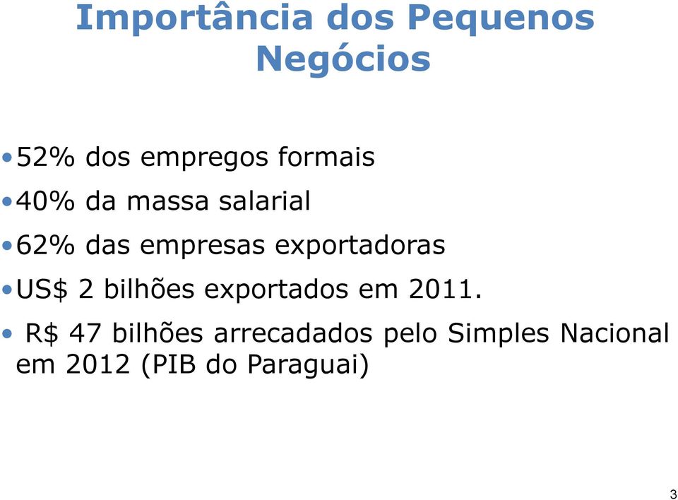 exportadoras US$ 2 bilhões exportados em 2011.